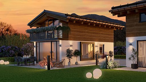 Fertiggestellt:<br /> Einfamilienhaus ca. 92 m²